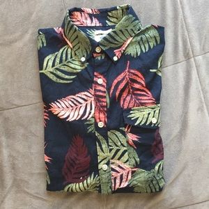 Floral Print Casual Button Up